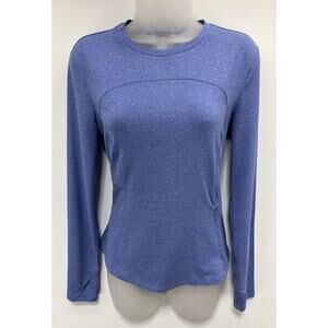 SPYDER Active Women M Long Sleeve Pullover Activewear Pocket Shirt Thumb Hole